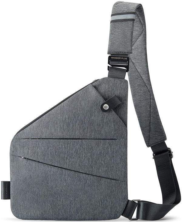 Wander Plus Anti-Theft Crossbody Bagravel, Sport, Work, Grey