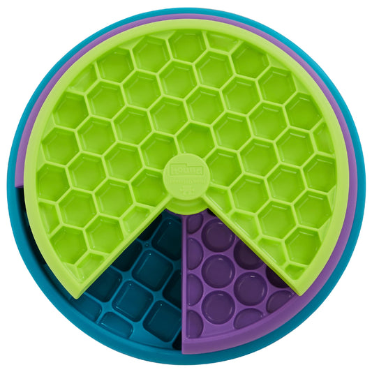 Outward Hound by Nina Ottosson Lickin’ Layers 3-in-1 Interactive Dog Feeder Puzzle, Lick Mat & Slow Feeder Bowl – Mental Stimulation Toy for Medium & Large Dogs, Holds 2 Cups of Wet or Dry Food