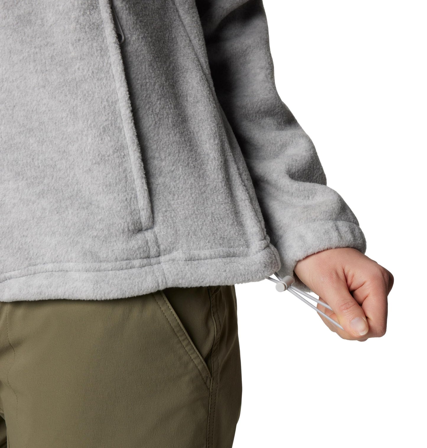 Columbia Womens Benton Springs Full Zip Fleece Jacket, Cirrus Grey Heather, Large