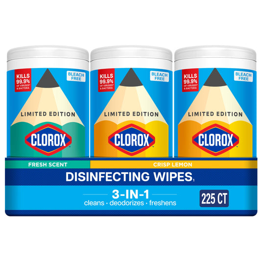 Clorox Disinfecting Wipes, 75 Count Each, Pack of 3 (Package May Vary)