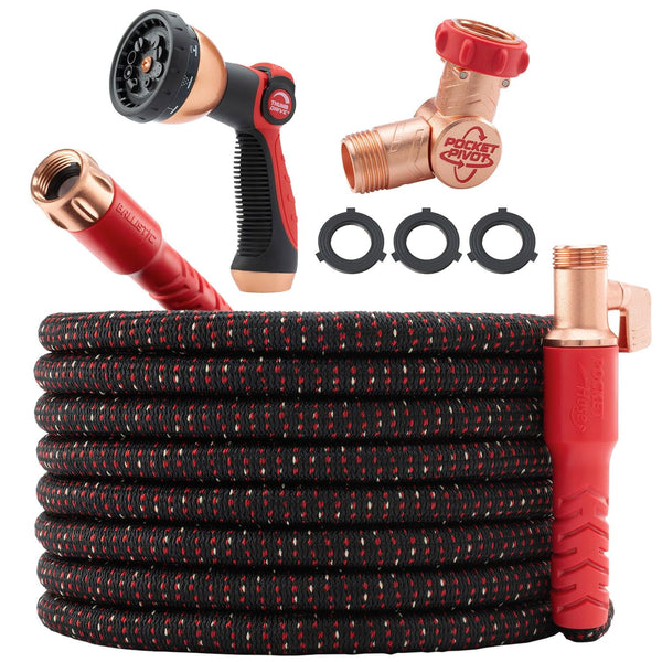Pocket Hose Ballistic 100 FT Expandable Garden Hose, No-Kink, As Seen on TV
