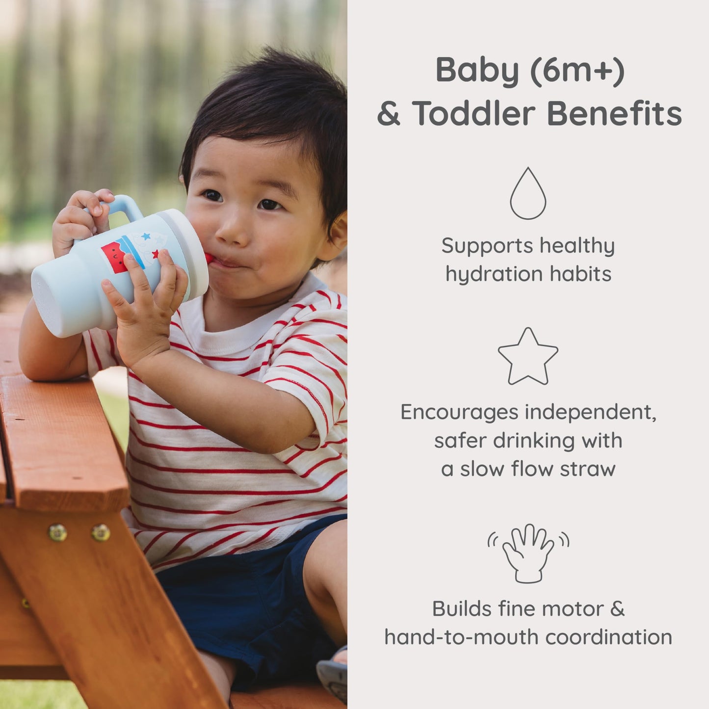Infantino My 1st Tumbler Sippy Cup, Ice Cream