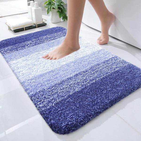 OLANLY Small Bathroom Rugs 24x16, Extra Soft Absorbent Microfiber Bath Rugs