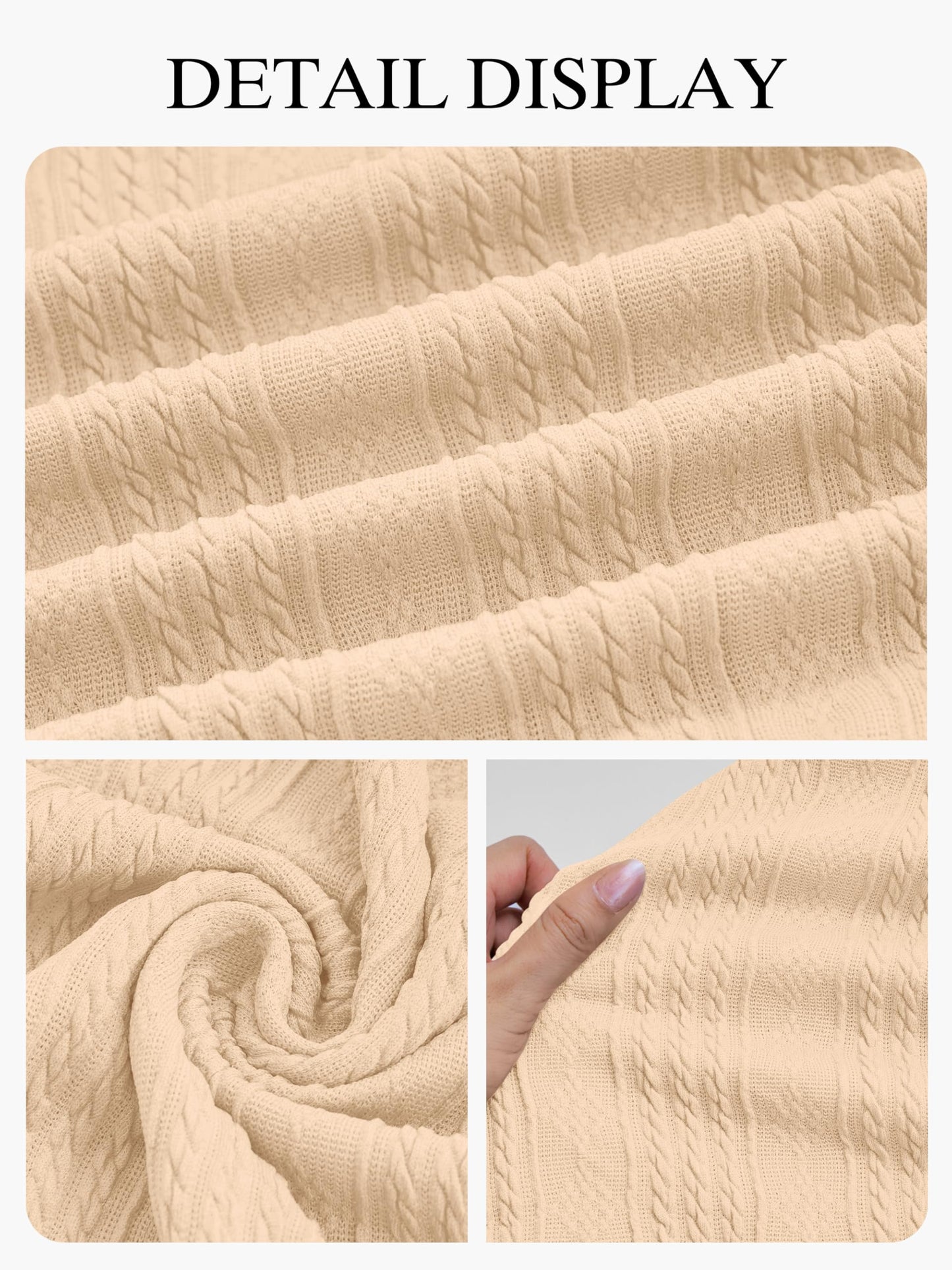 PRETTYGARDEN Womens Fall Fashion 2025 Long Bell Sleeve Mini Sweater Dress Casual Crewneck A Line Knit Short Cocktail Dresses(Beige,Medium)