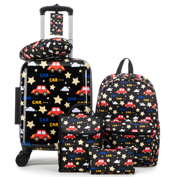 16’’ Kid’s Luggage Set with Spinner Wheels, Hardside with Suitcases,6 Piece