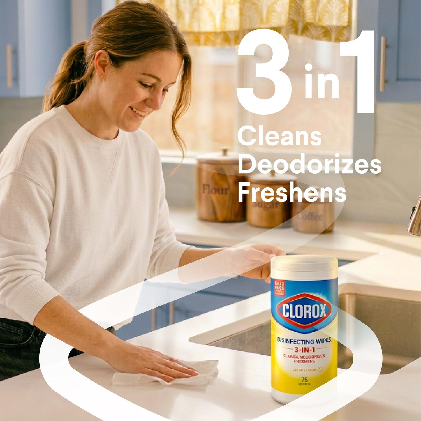 Clorox Disinfecting Wipes, 75 Count Each, Pack of 3 (Package May Vary)