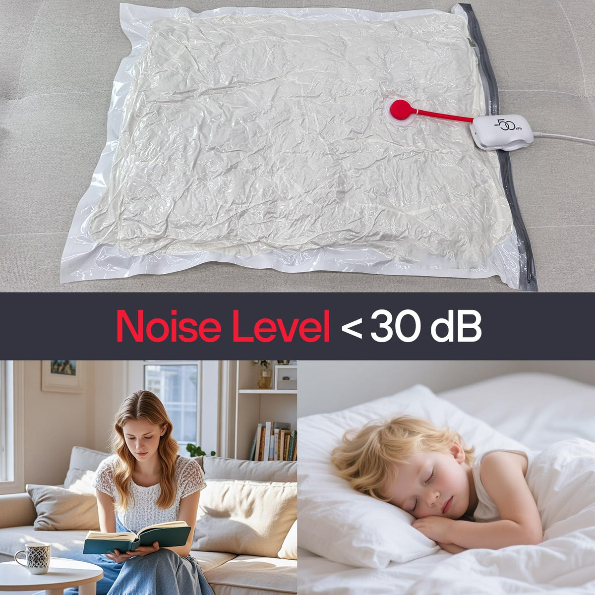 12 Pack Travel Vacuum Storage Bags with High Pressure Electric Pump