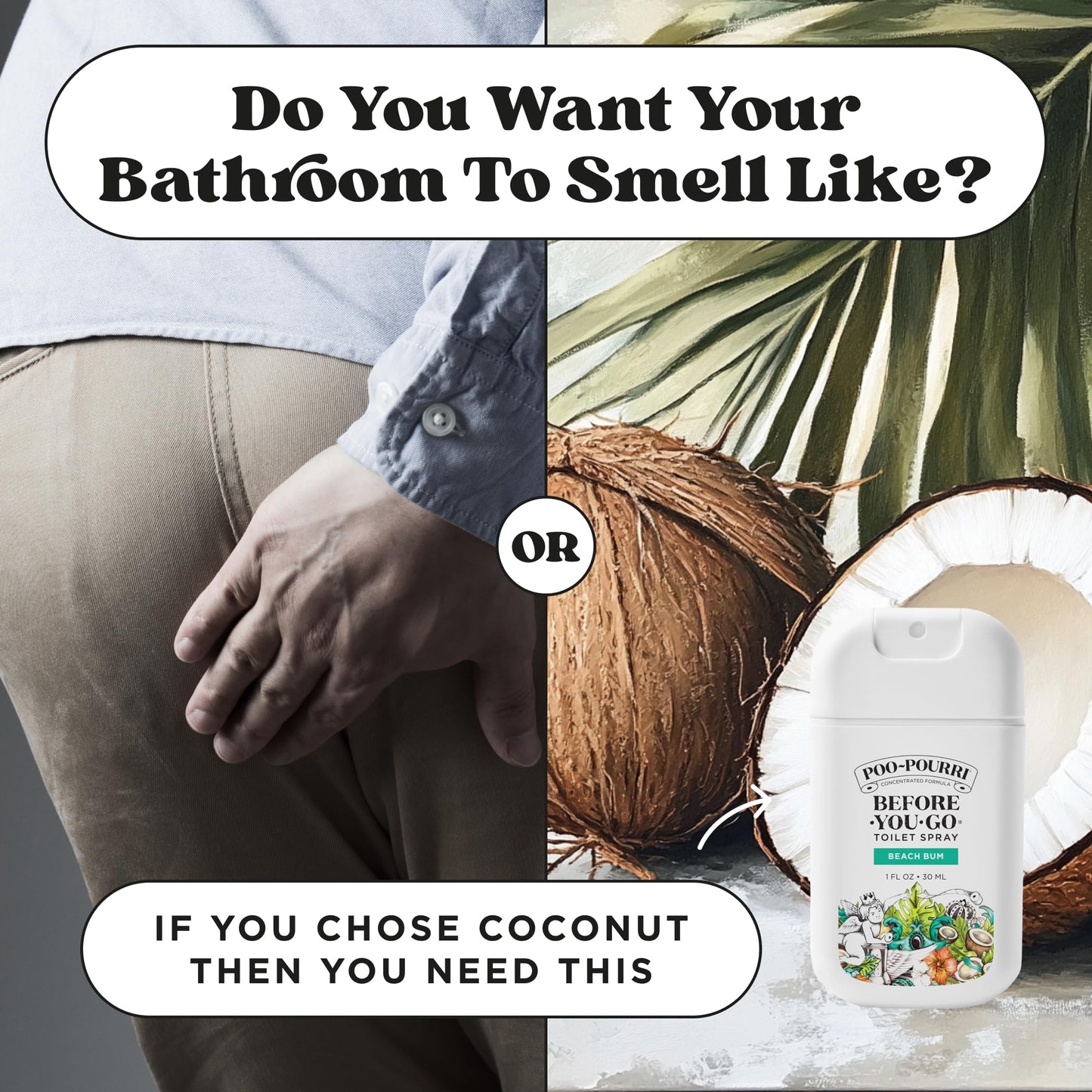 Poo-Pourri Before-You-Go Pocket Spray, Beach Bum
